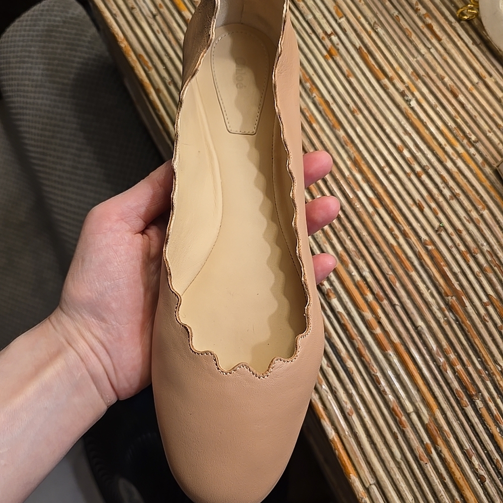 Chloe Tan Flats Versatile Minimalist Design Never Worn 2x